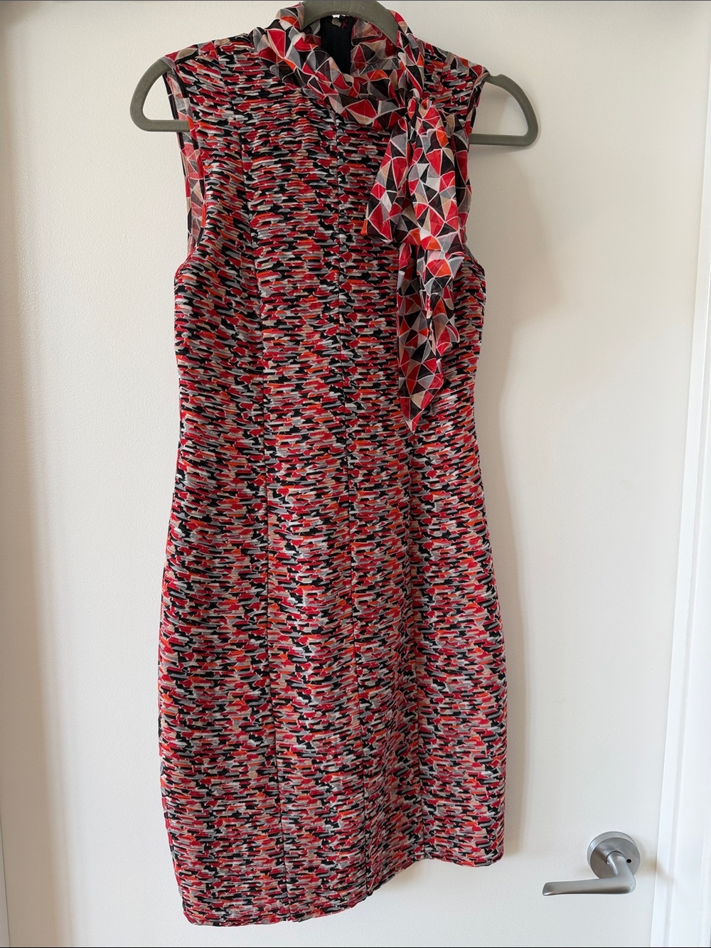 Catherine Malandrino Silk Geometric Print Dress
